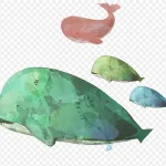 卡通可爱韩国手绘大鱼 免费PNG素材