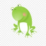 可爱青蛙矢量 免费PNG素材
