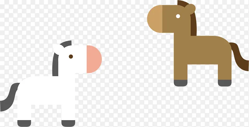 可爱木马背景素材