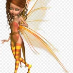 可爱翅膀小精灵 透明背景PNG