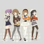 可爱女孩 透明背景PNG