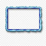 蓝色边框 高清PNG