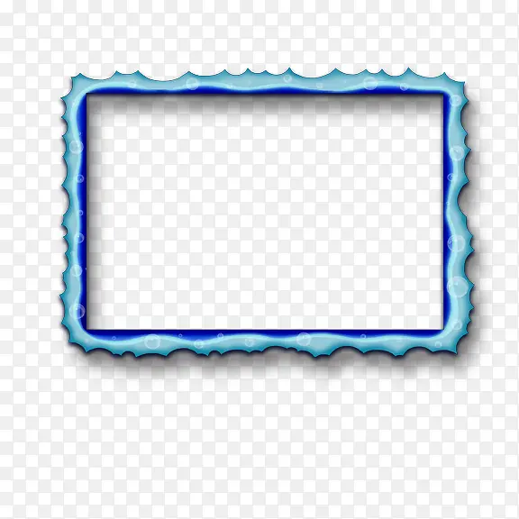 蓝色边框