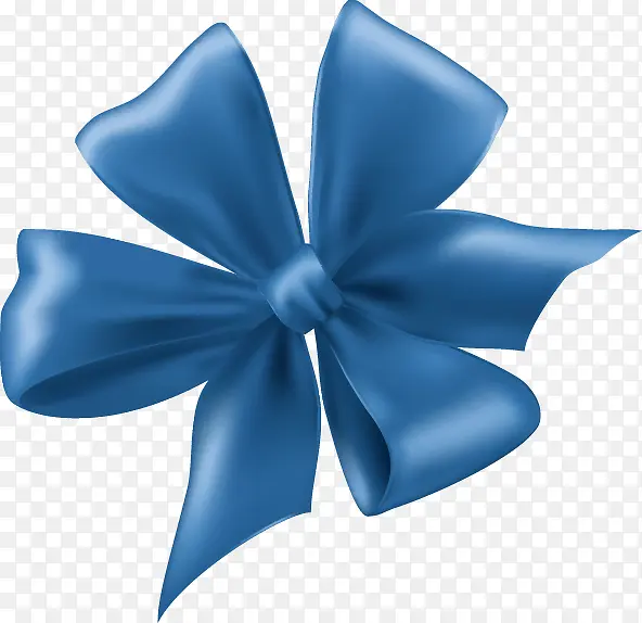 蓝色蝴蝶结  精美蓝色丝绸