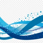 矢量蓝色底纹素材 透明背景PNG