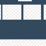 蓝色巴士车 免费PNG素材