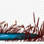 矢量蓝色湖水素材 高清PNG