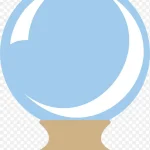 卡通蓝色水晶球矢量 免费PNG素材