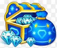 蓝色钻石蓝色宝箱