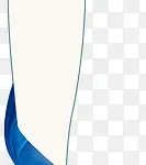 蓝色丝带 PNG素材下载