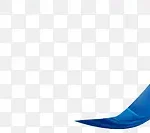 蓝色丝带 免费PNG素材