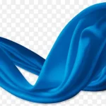 蓝色丝带 PNG素材下载