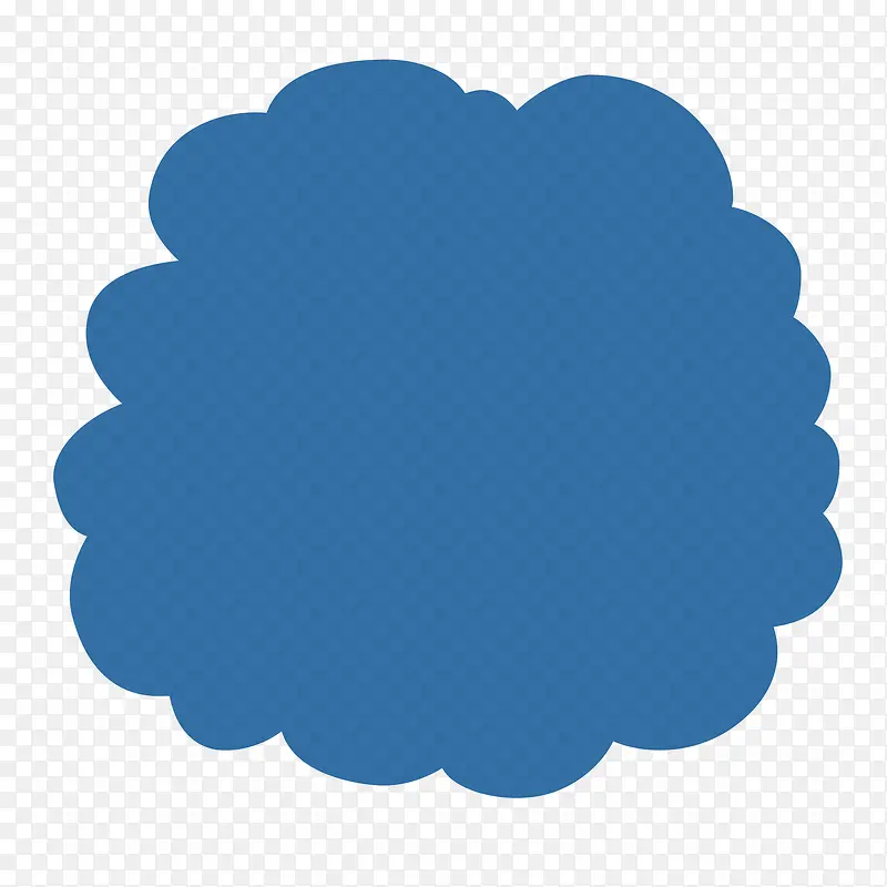 蓝色不规则图形