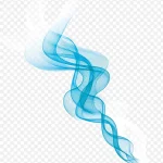 蓝色曲线 免费PNG素材