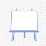 创意蓝色黑板 透明背景PNG