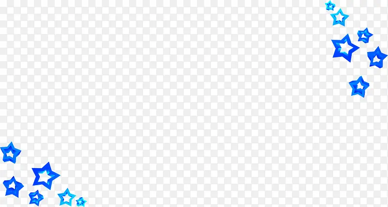 蓝色渐变质感五角星