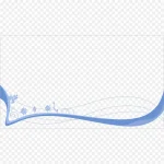 蓝色音符线条 PNG素材下载