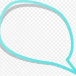 蓝色扁平对话框 免费PNG素材