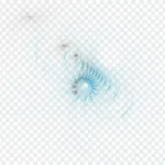 蓝色淡蓝色发散光素材 免费PNG素材