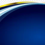 蓝色科技线条 透明背景PNG