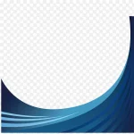 蓝色科技线条 透明背景PNG