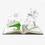 创意书本设计 透明背景PNG