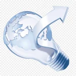 创意灯泡设计 PNG素材下载