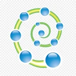 原子创意设计 透明背景PNG