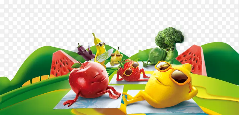 郊游的水果