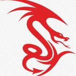 创意龙印章龙笔刷 PNG素材下载