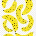 创意黄色香蕉 免费PNG素材