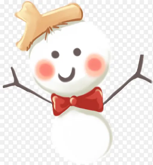 创意蝴蝶结创意雪人