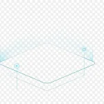 蓝色科技创意线条 免费PNG素材