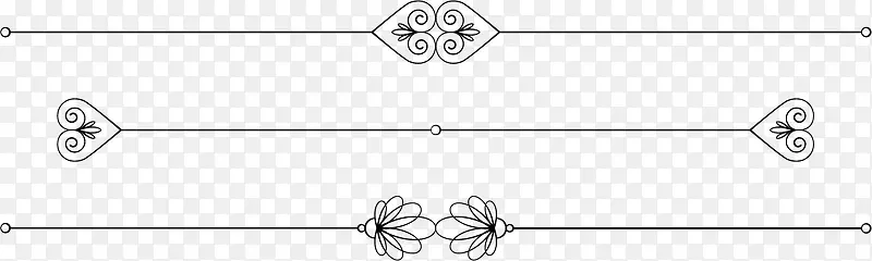 页面矢量创意分割线