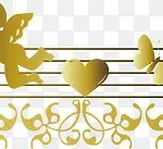 爱情矢量创意分割线 PNG素材下载