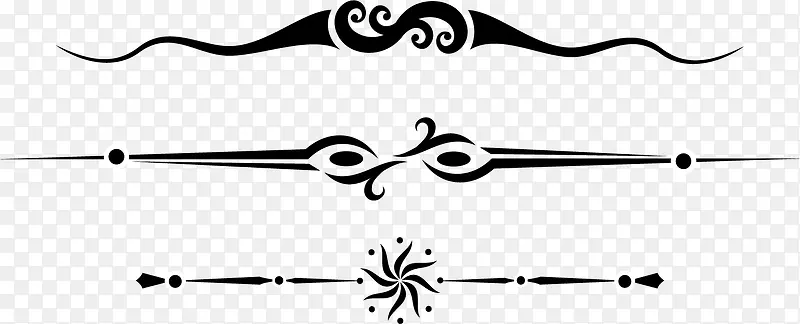 漂亮矢量创意分割线