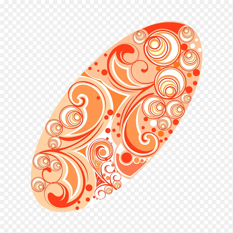 椭圆形创意图案