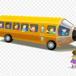 创意铅笔车 免费PNG素材