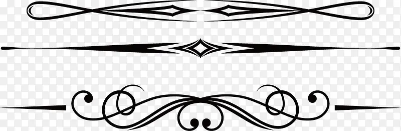 线条矢量创意分割线