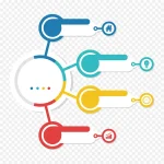 创意商务抽象圆形PPT 免费PNG素材