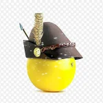 创意苹果 透明背景PNG