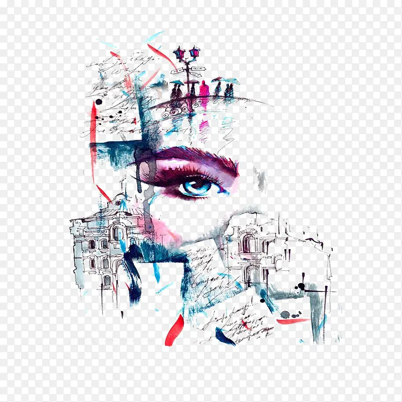 抽象艺术眼睛