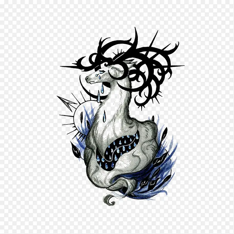 抽象艺术鹿展览