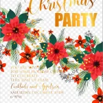 红花艺术字免费图片 高清PNG