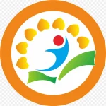 圆形的艺术培训标志 透明背景PNG