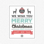 圣诞名牌艺术字免费图片 高清PNG