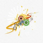 抽象艺术花纹图案 高清PNG