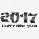 黑色2017春节艺术字免费图片 高清PNG