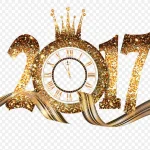 金子2017钟艺术字免费图片 免费PNG素材