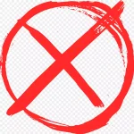 禁止标志 透明背景PNG